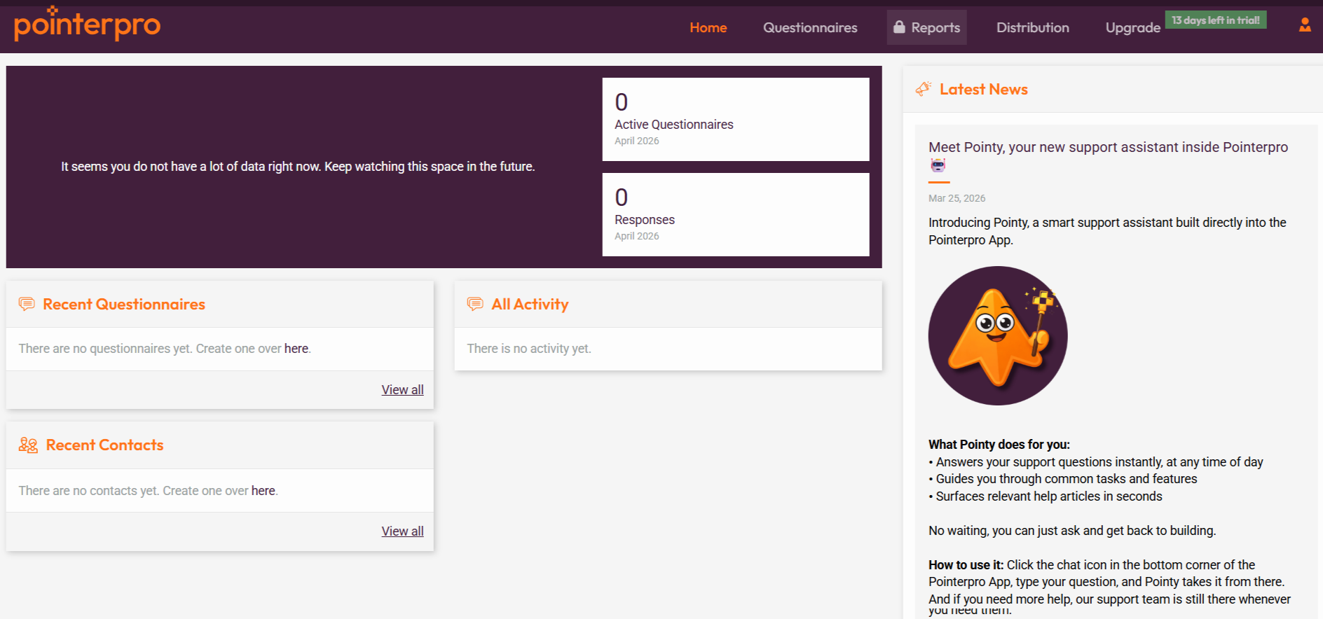 Pointerpro AI prompt widget generating personalised strategy recommendations based on a client's maturity score