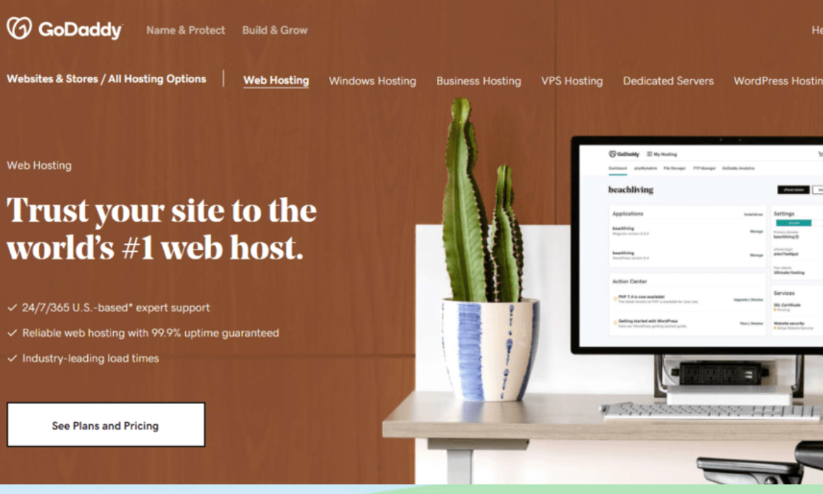 GoDaddy web hosting