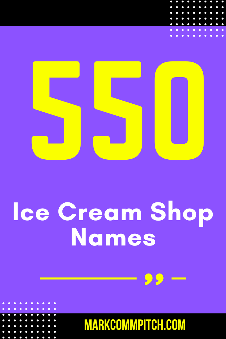 ice cream store names