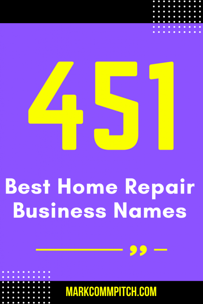 Best Home Repair Business Names