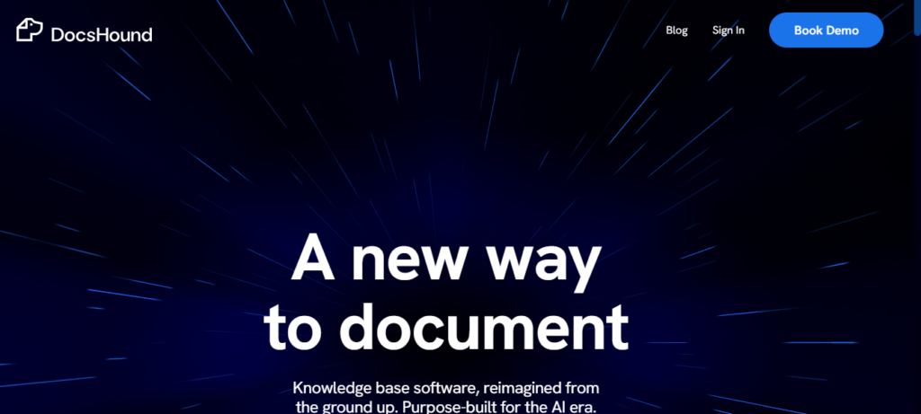 DocsHound is an AI-Powered knowledge base software