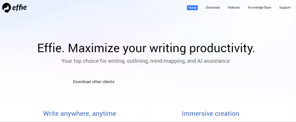 Effie is AI-powered writing tool