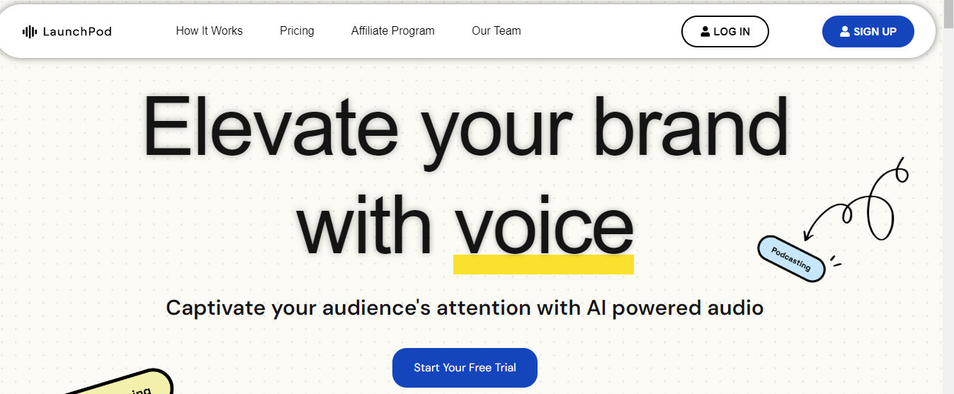 LaunchPod | AI-Powered Podcast Creation