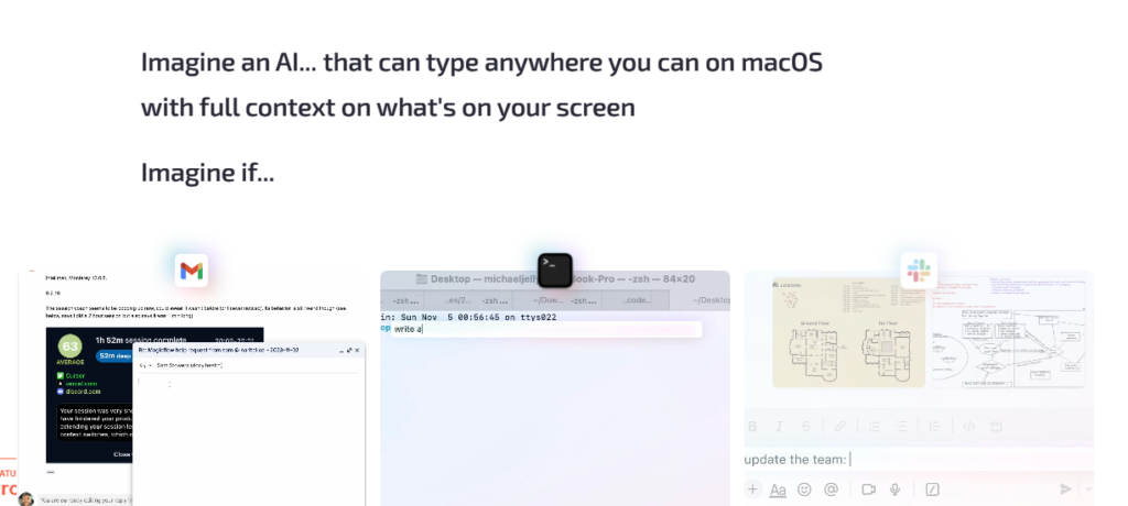 Omnipilot is an AI typing automation for macOS