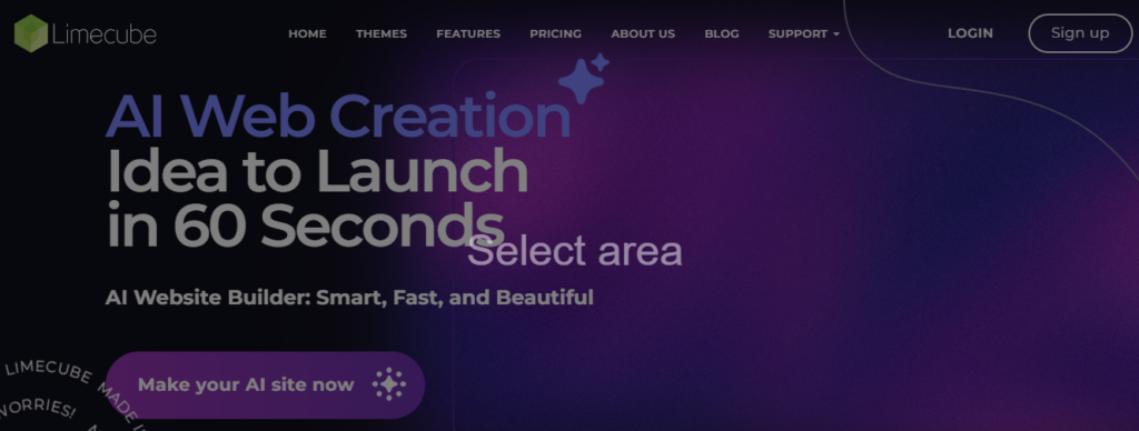 Limecube's AI Website Builder