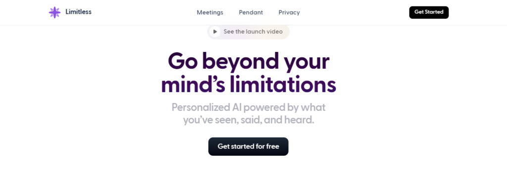 Limitless AI Tool for Transcription, Summaries & Enhanced Productivity