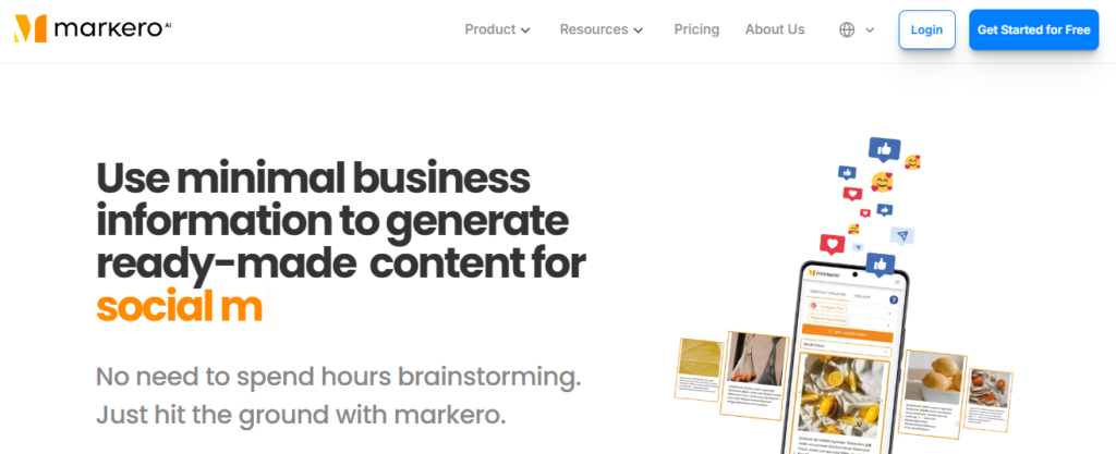 Markero is a user-friendly AI-powered marketing software