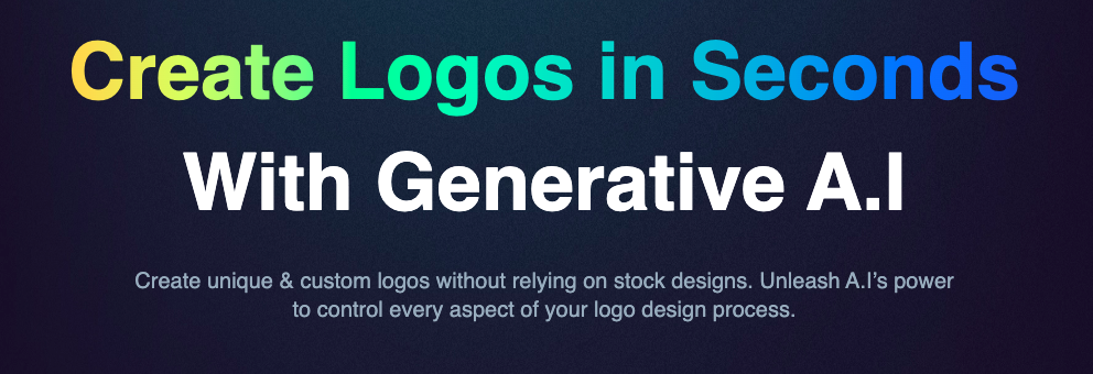 This image showcases the power of Logo Diffusion, an AI-powered tool that allows users to quickly generate logos without relying on stock designs.