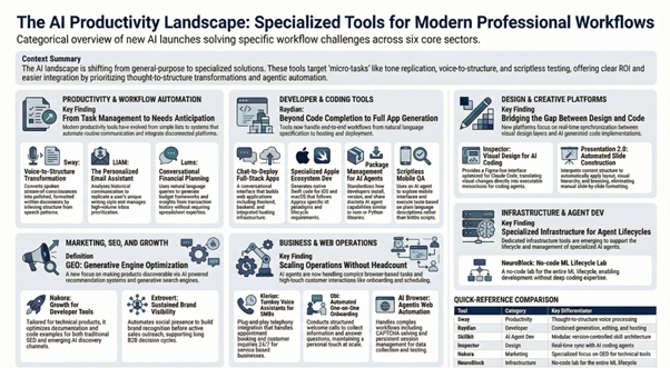 AI productivity tools for professionals improving daily work efficiency