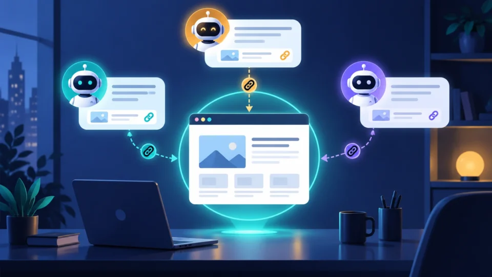 Business website being surfaced across ChatGPT, Perplexity and Google AI search results in 2026