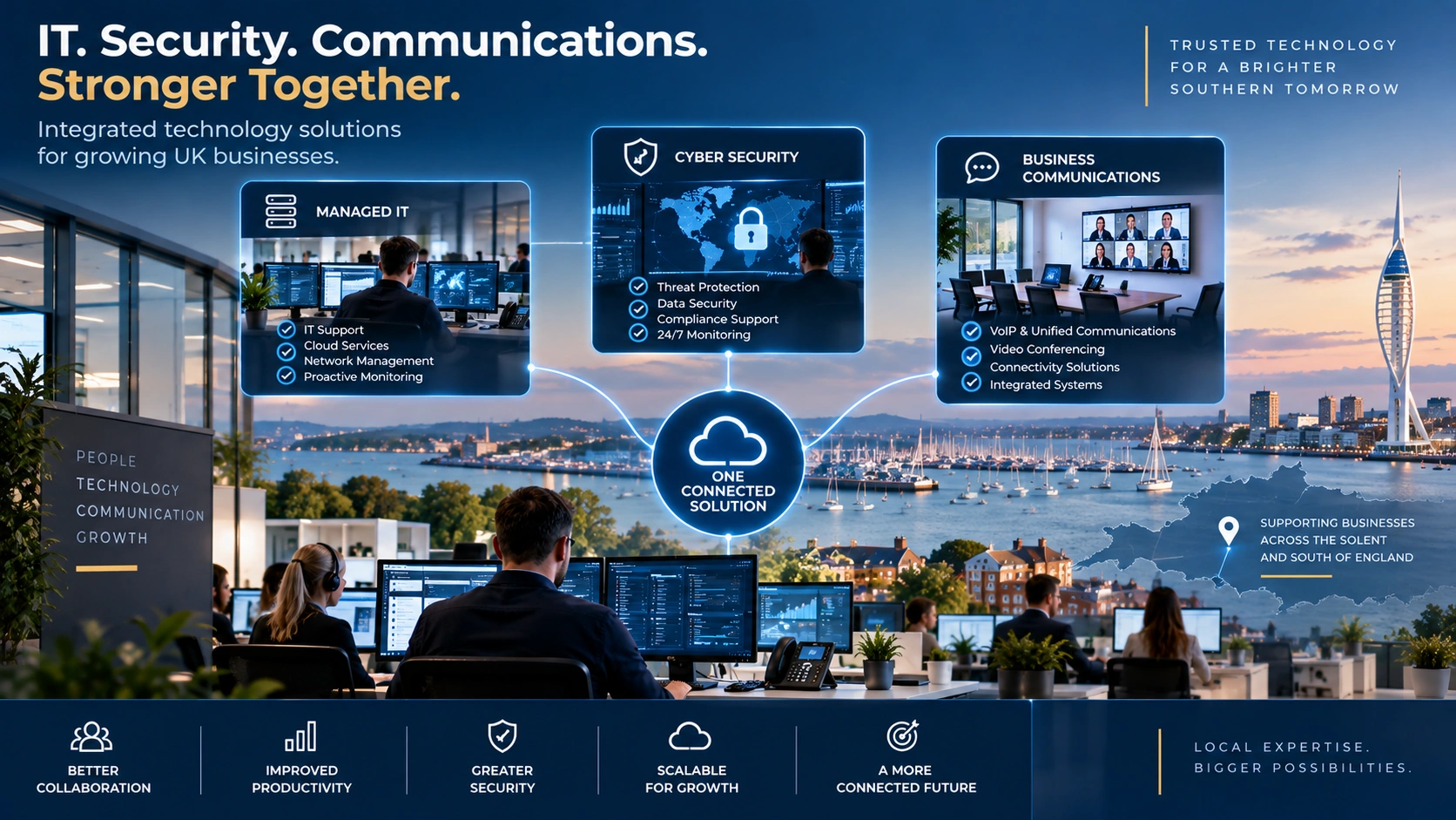 Managed IT cyber security and communications for UK SMEs