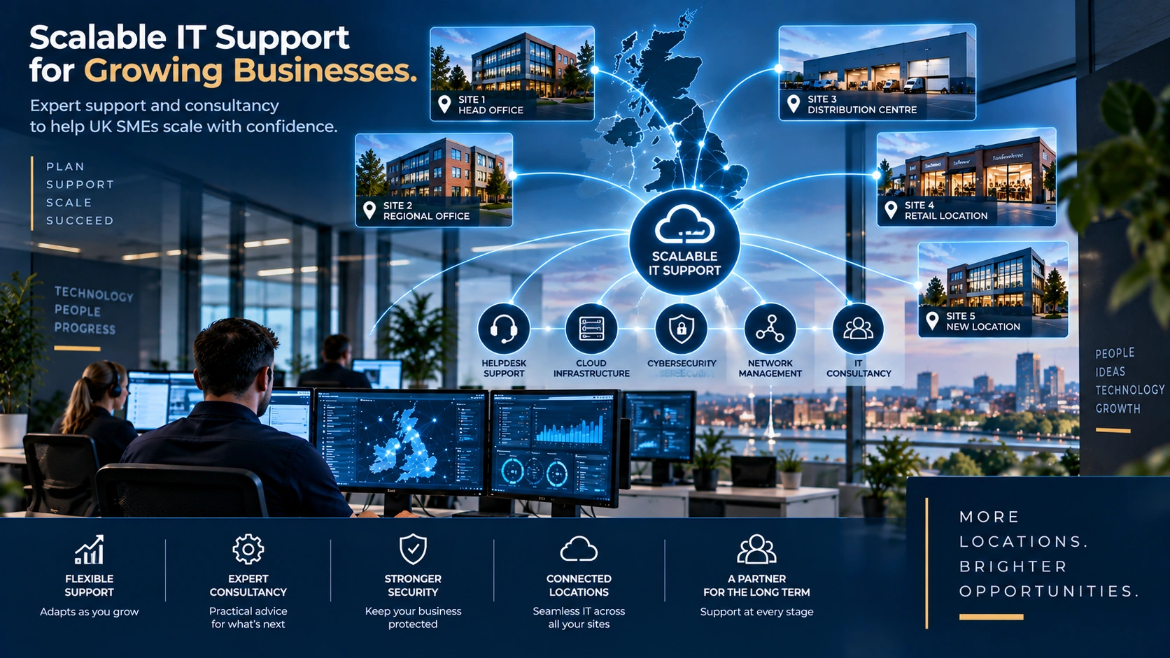 Scalable managed IT support and consultancy for UK SMEs
